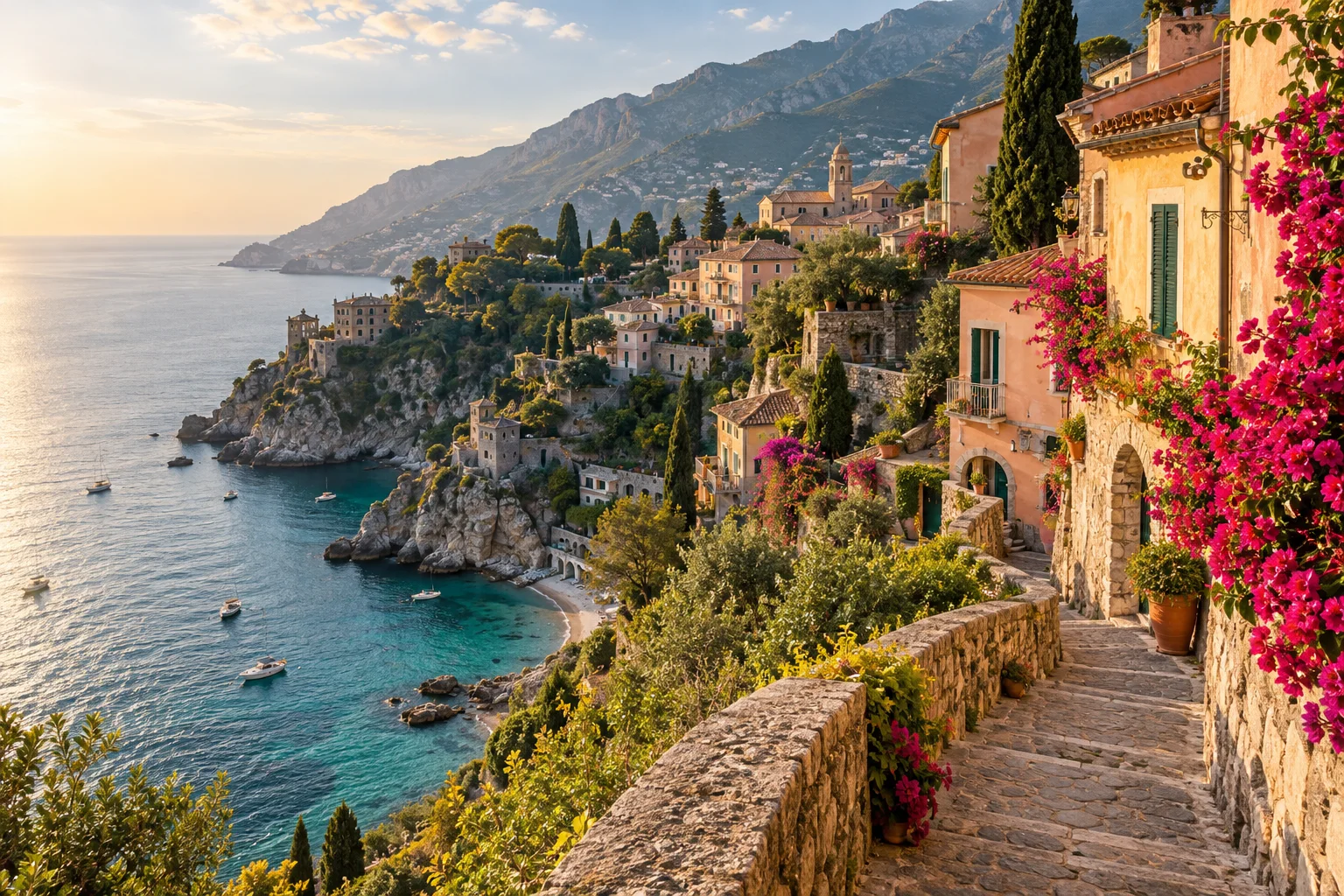 Sample Mediterranean coastal landscape
